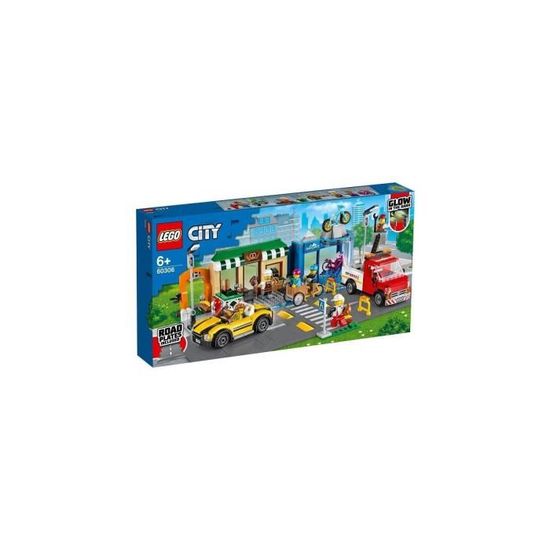 LEGO City Shopping Street 60306 Building Kit - Cool Building Toy for Kids (533 Pieces)