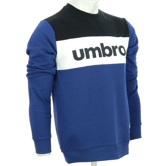 Pull à capuche graphique homme UMBRO coton bleu marine moyen CS57