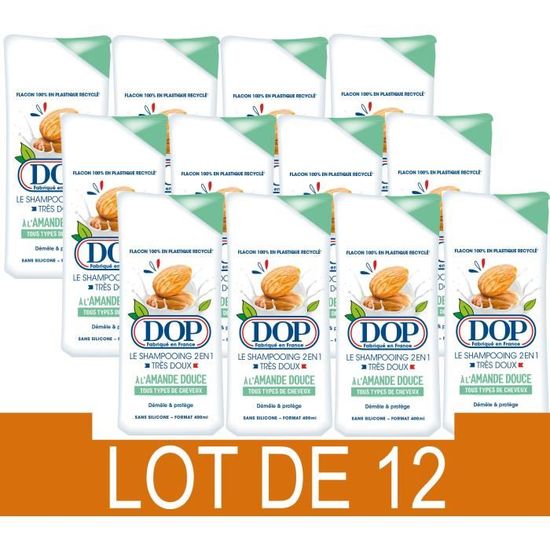 Shampooing Dop Très Doux 2-en-1 Amande Douce 400 ml x12 - Au