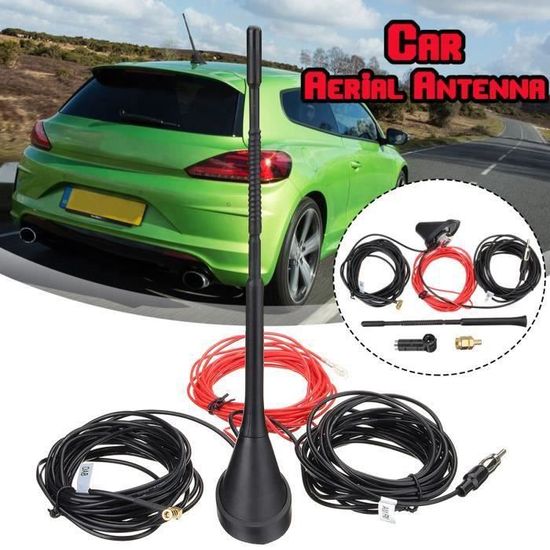 Antenne De Toit Voiture DAB+ / FM / AM Avec Ampli - Connecteurs SMB/DIN - Tomzz Audio