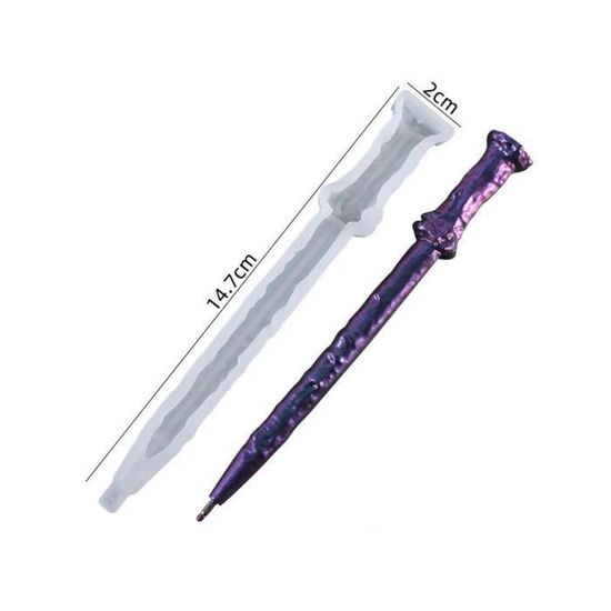 Moules En Résine époxyde Stylo à Bille, 6 Pcs Moule à Stylos, Moules En Résine époxyde Stylos Moule En Silicone Avec 30 Pcs Recharges Pour Le Bricolage Moule En Résine époxyde Silicone