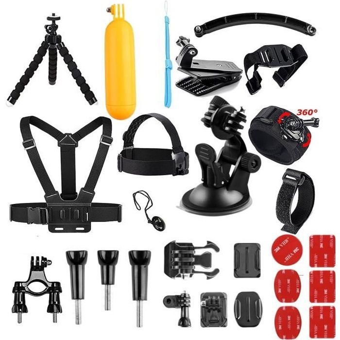 AKASO Caméra Sport 14 Accessoires en 1 Pack pour Gopro Hero AKASO EK7000 Brave 4 V50 Pro EK7000 Pro V50 Elite Dragon Touch Vision3/4