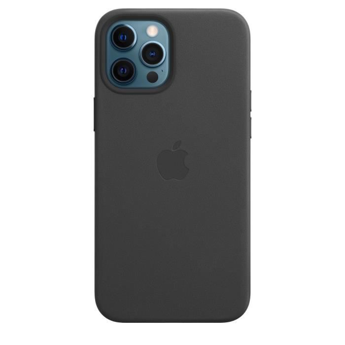 APPLE iPhone 12 Pro Max Coque en cuir avec MagSafe - Noir