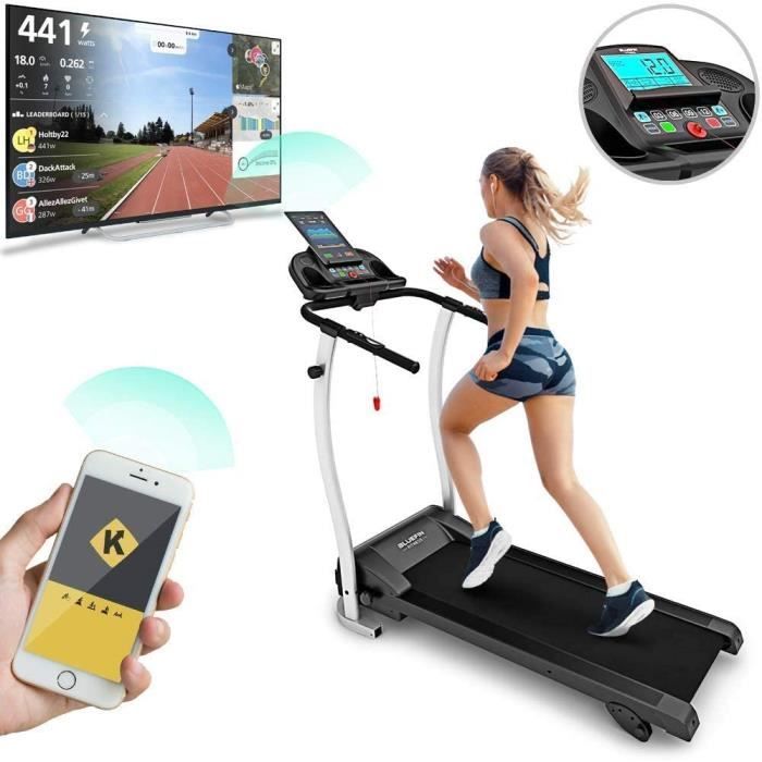 Bluefin Fitness apis de Course Pliable Haute Vitesse Innovant Unisex-Adult, Noir, Kick 2.0