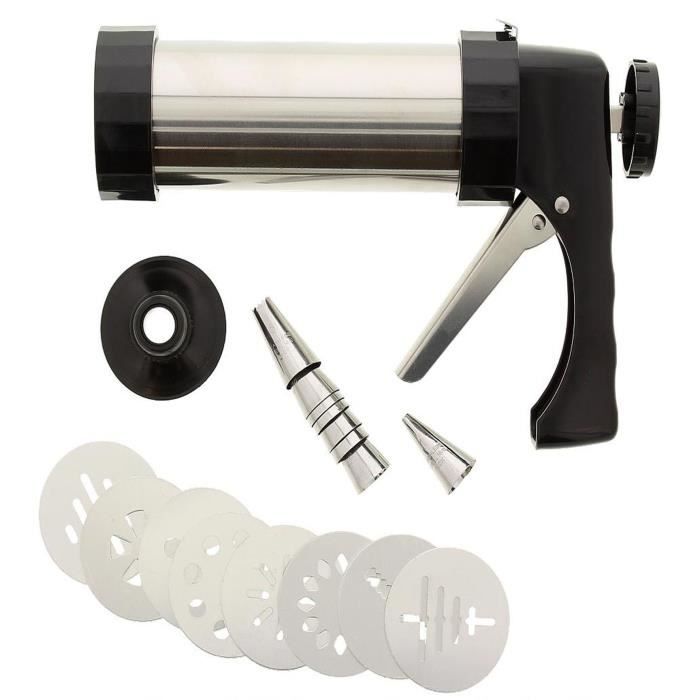 Pistolet décoratif Cookie Biscuit Dessert Poche à douille Pochoir pâtisserie