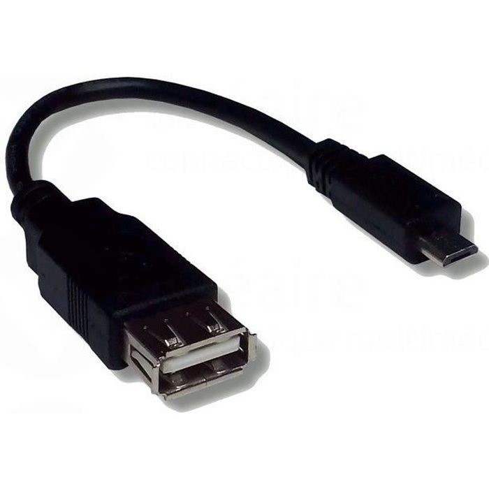 Câble Adaptateur USB HOST – OTG Micro USB
