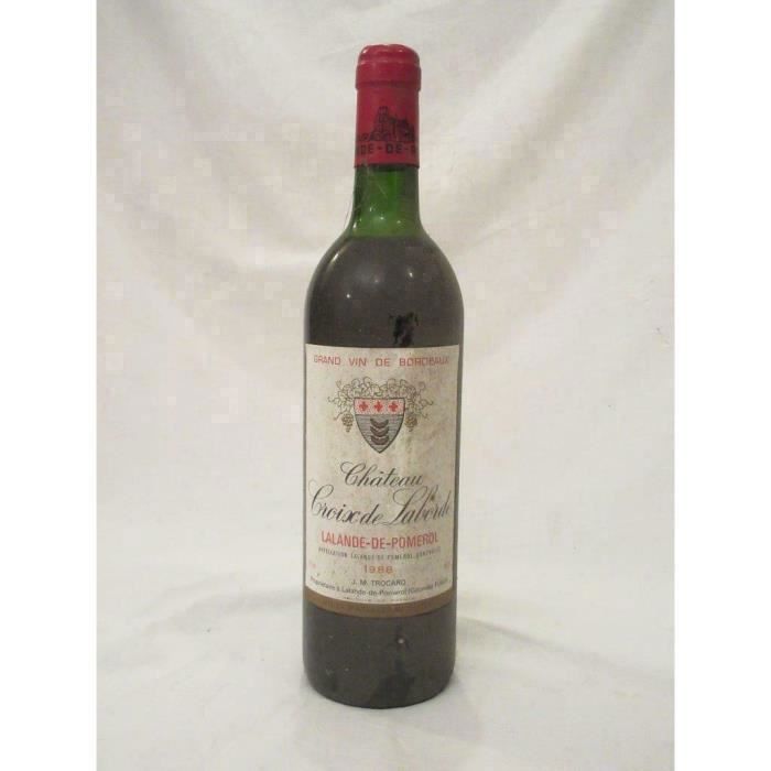 lalande de pomerol château croix de laborde rouge 1988 - bordeaux france