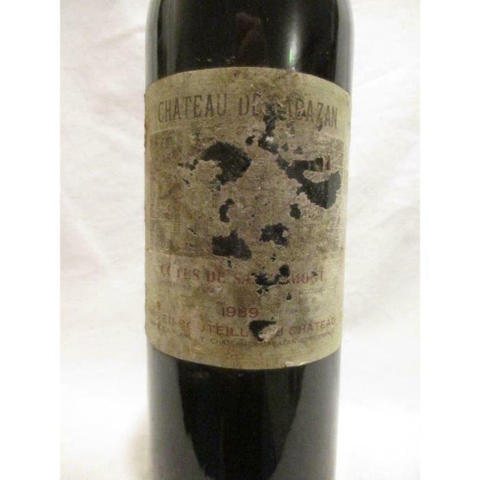 côtes de saint-mont château sabazan (étiquette très abîmée) Rouge 1989 - sud-ouest