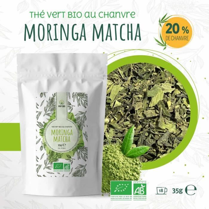 Thé Vert Bio au Chanvre CBD \