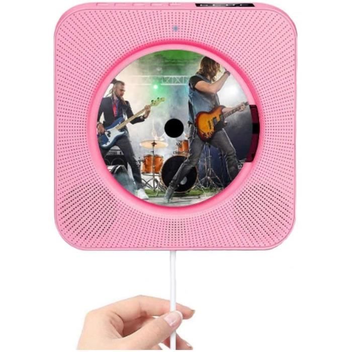 RADIO CD yanzz Lecteur CD Portable avec Bluetooth Hautparleurs HiFi inteacutegreacutes agrave Montage Mural Boombox Audio Domest638