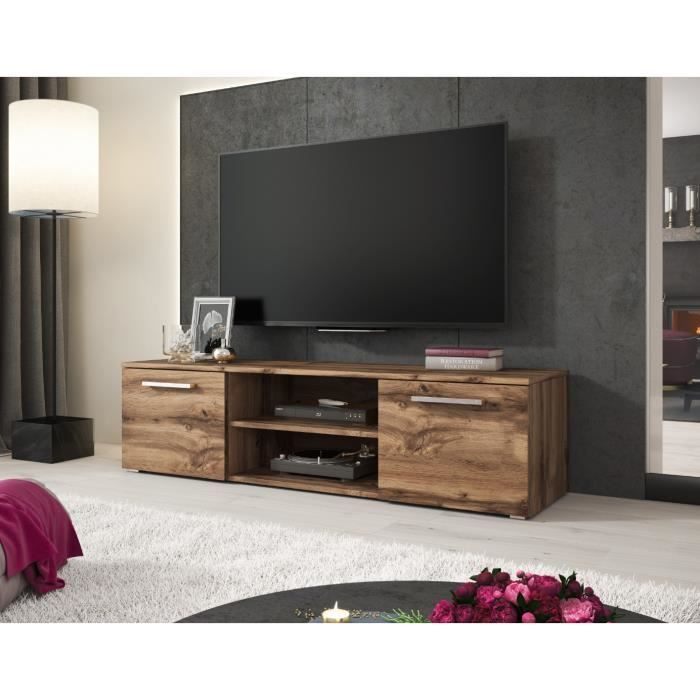 e-Com Meuble TV Utah - 140 cm - Wotan Chêne