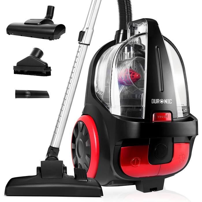 Duronic VC5010 Aspirateur traineau Compact cylindrique sans Sac Classe eacutenergeacutetique AEmission AAspiration A213