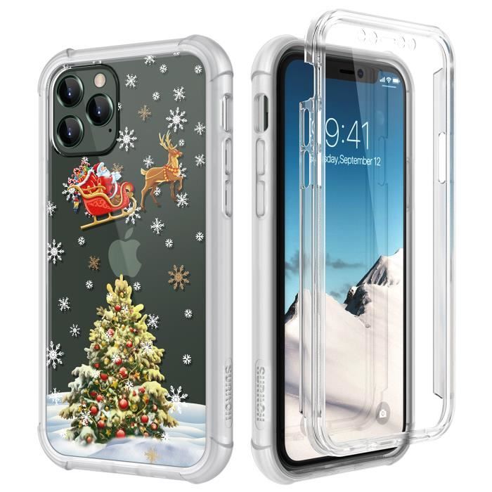Supgear coque antichoc 360 bumper housse cover Intégrale anti-choc bumper iPhone 11 noir