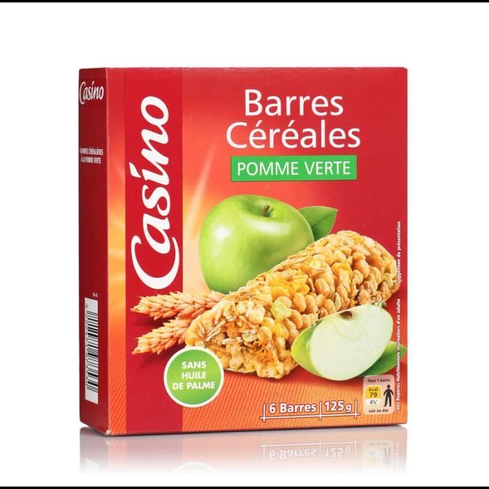Barre céréale pomme verte - 125g