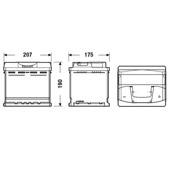 Batterie de démarrage FA530 12V 50Ah 450A