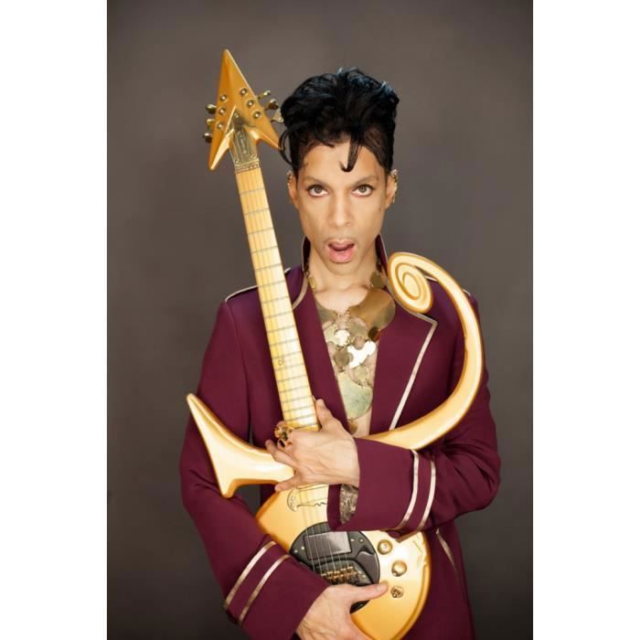 Poster Affiche Prince Portrait Guitare Chanteur Funk Pop Star Celebrite 31cm x 47cm