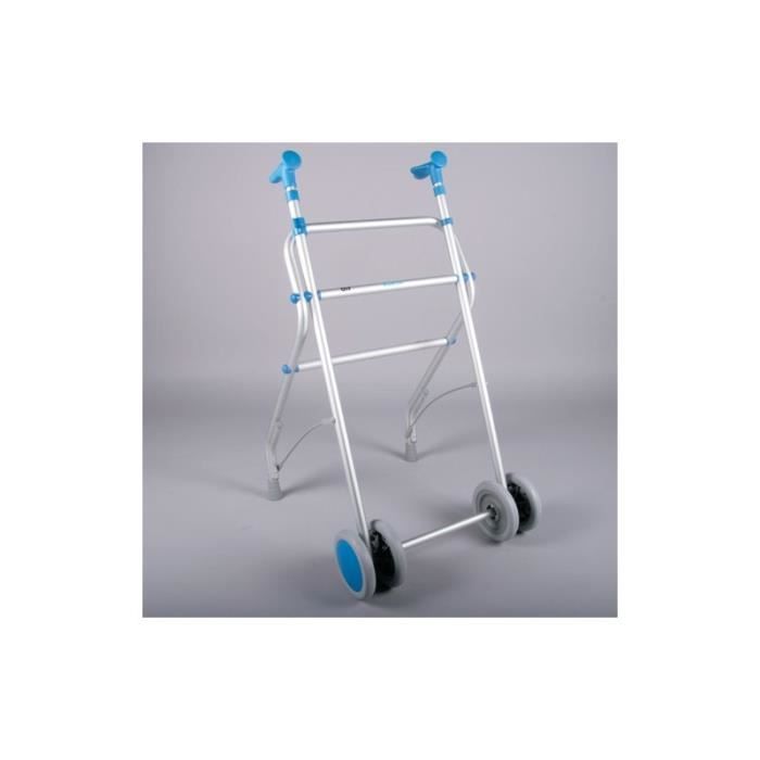Déambulateur ultra-léger à 2 roues AIR Bleu 85 à 92 cm Vert