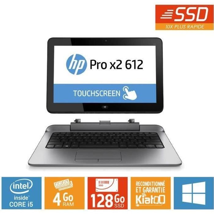 Tablette Tactile Hp Pro 612 X2 G1 Core I5 4 Go Ram 128 Go Disque Dur Ssd