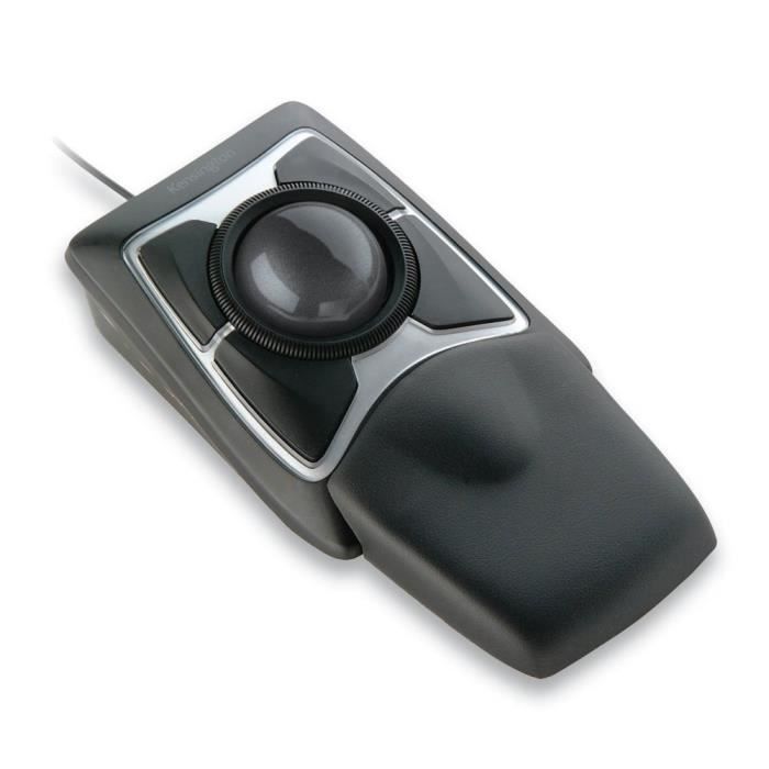 Kensington Expert Mouse - Trackball Filaire Ergonomique avec Suivi Optique et Molette de Défilement Scroll Ring, Compatible avec