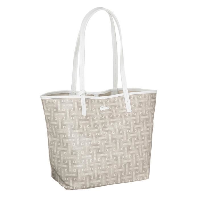 LACOSTE Sac NF2766CY Beige Femme