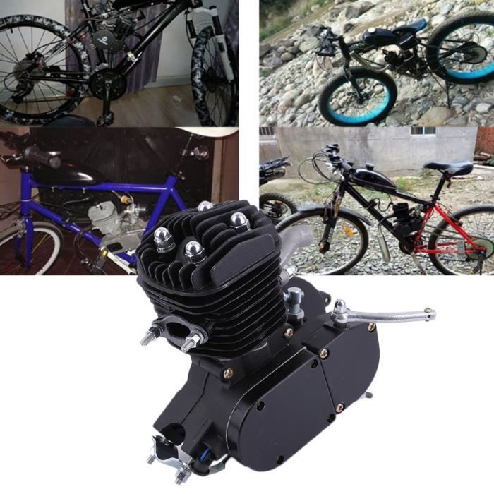80cc 2 Silencieux de Motocyclette Accessoires Set Pour Moteur de Vélo Motorisé NOIR