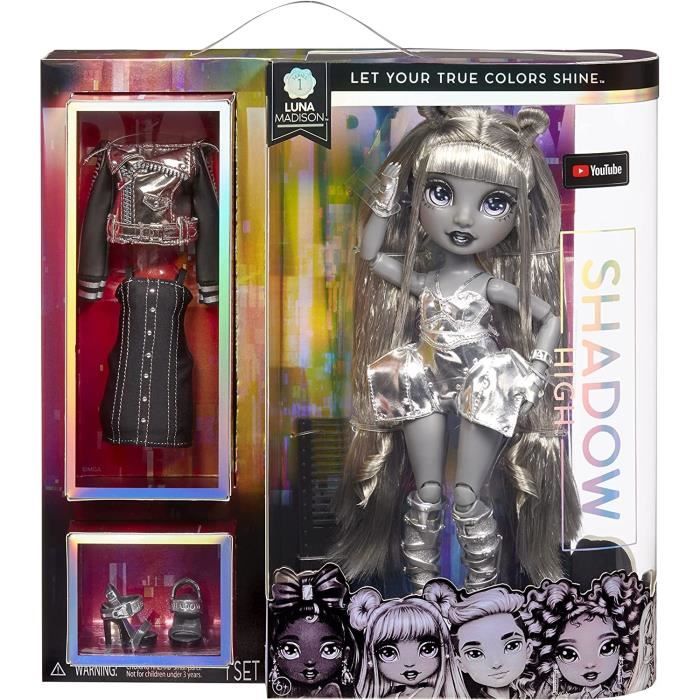 Rainbow High - Shadow High Doll Série 1 - Luna Madison (Eclipse)