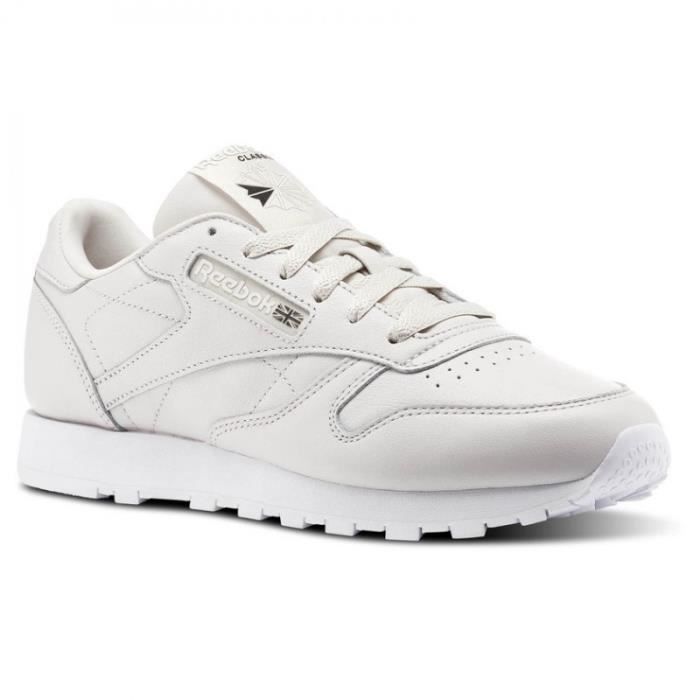 REEBOK Baskets Classic Leather - Femme - Blanc