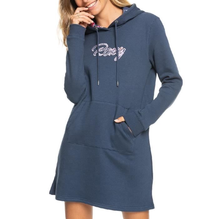 Robe sweat Bleu Femme Roxy Dreamy Memories