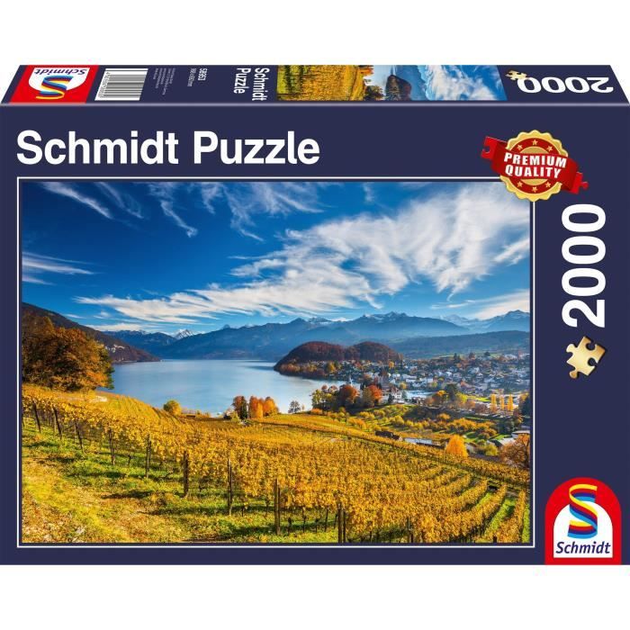 SCHMIDT SPIELE - Vignobles - Puzzle - 2000 pièces