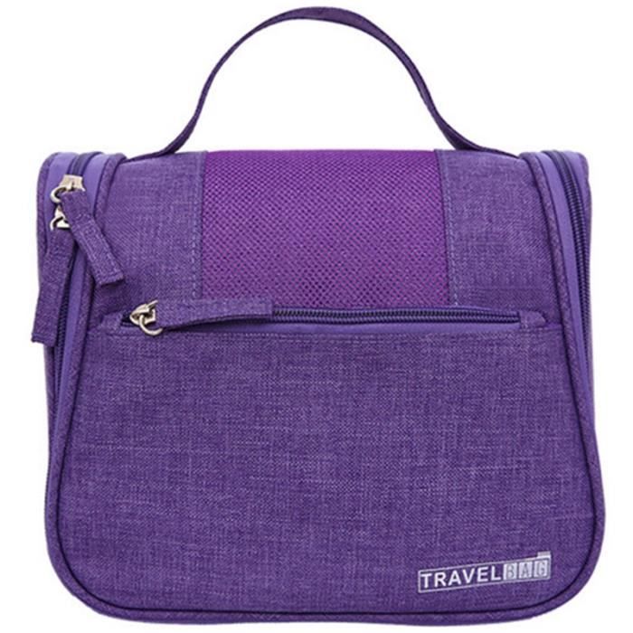Violet Vanité Femmes Hommes Toilettes Trousse de Toilette Maquillage CosméTique Trousse à Maquillage pour Voyager Pochette