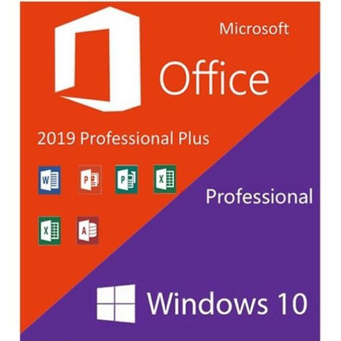Windows 10 Pro + Office 2019 Pro Plus 32/64 Bit Original