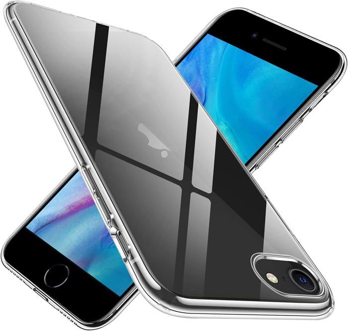 Coque Mous En Noyer Pour IPhone SE/8/7/6S/6 - Avec Protection écran Incluse