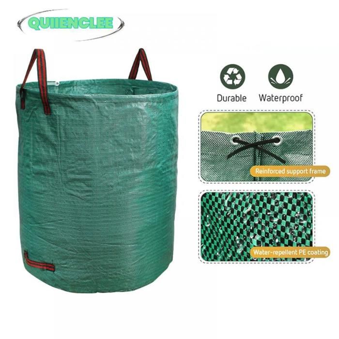 Sacs à déchets de jardin GARDEBRUK - 3x Sac de déchets de jardin 165L