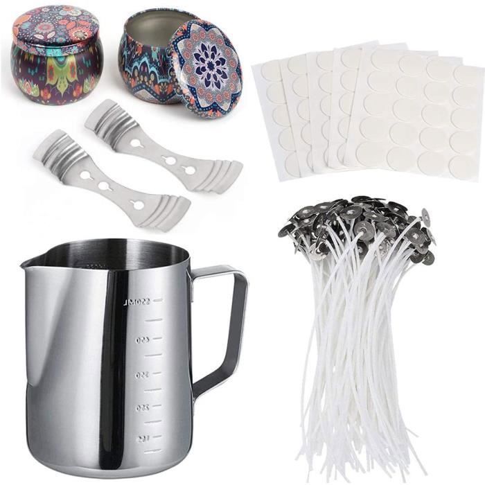 50 Pièces Mèche Pour Bougie, Mèches Pré Ciré En Coton Naturel