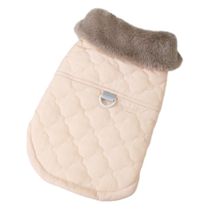 Comparer les prix de Veste chaude doublée polaire pour chien idéale pour lhiver et le froid manteau doux et coupe-vent pour petit chien (rose)