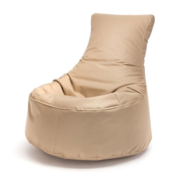 Fauteuil pouf seat L intérieur et extérieur hydrofuge confortable polyester robuste dossier haut Ecopuf