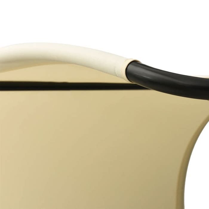 Sale 2026 Chaise longue 2 Places - BURKE - Bain de soleil - avec auvent Textilène Crème Cc422