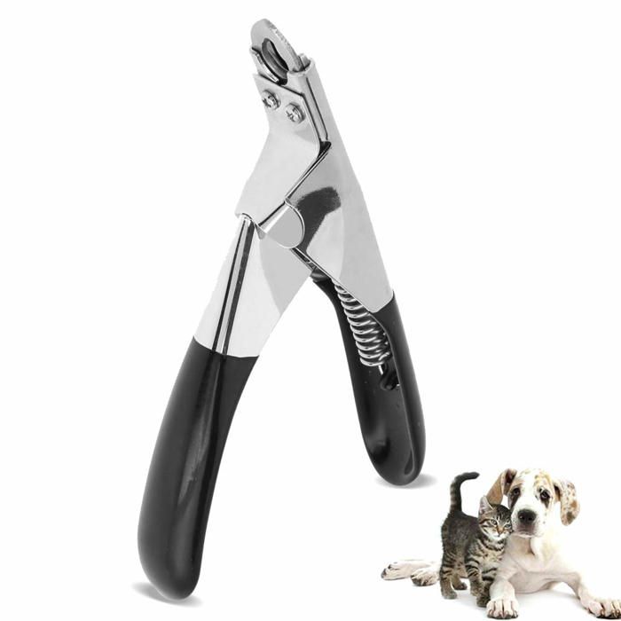 Coupe-Griffes Animaux - Noir - Efficace - Sécurité - Chien/Chat/Petits Animaux - Tondeuse Ongles - Convient pour tous mod QIEDOVIEY