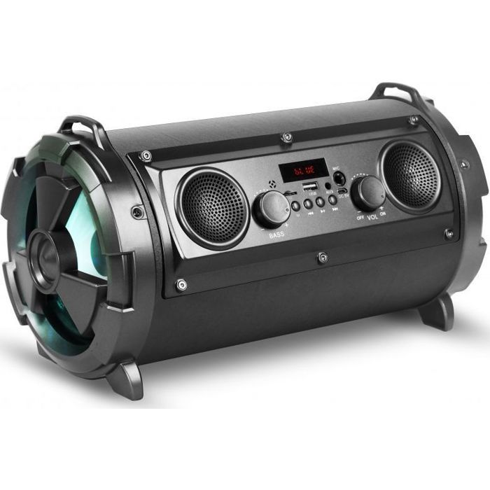Enceinte Bluetooth - REBELTEC - SoundTube 190 - Noir - 7-8h Autonomie - Bluetooth 4.2