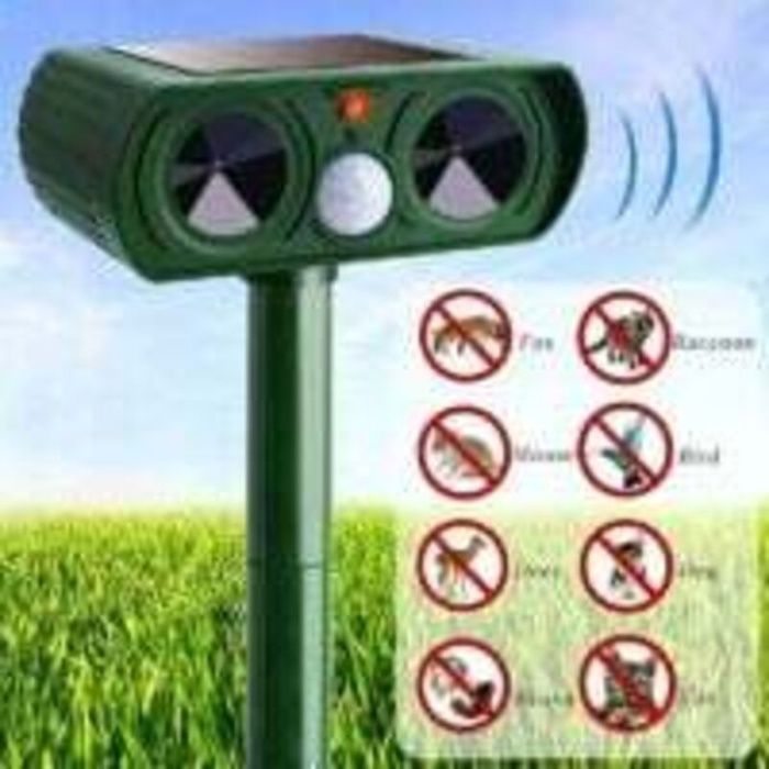 Répulsif Chat Ultrason Solaire Repulsif Chat Exterieur Sensibilité et Fréquence Réglable Ultrason Chat pour Repousser Animaux