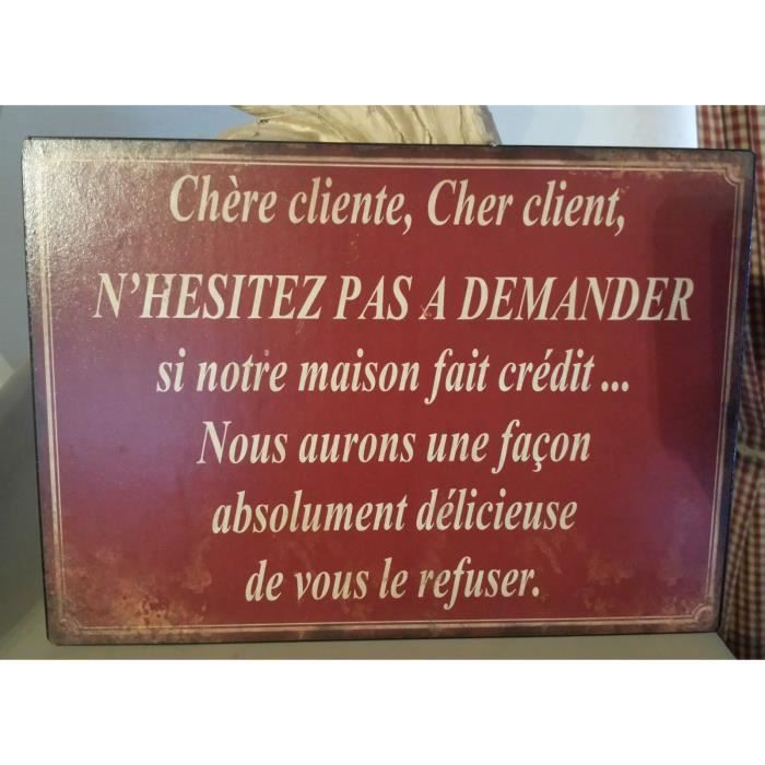 Plaque émaillée Humoristique "N'hésitez Pas à Prendre Mes Conseils" - Déco Murale Métal