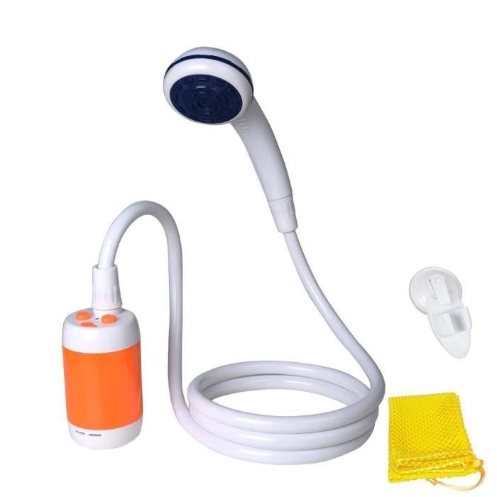 Pompe De Douche Portable Rechargeable 4000 MAh - Débit Réglable 3-5 L/min, étanche IPX6, Pour Camping, Animaux, Voiture