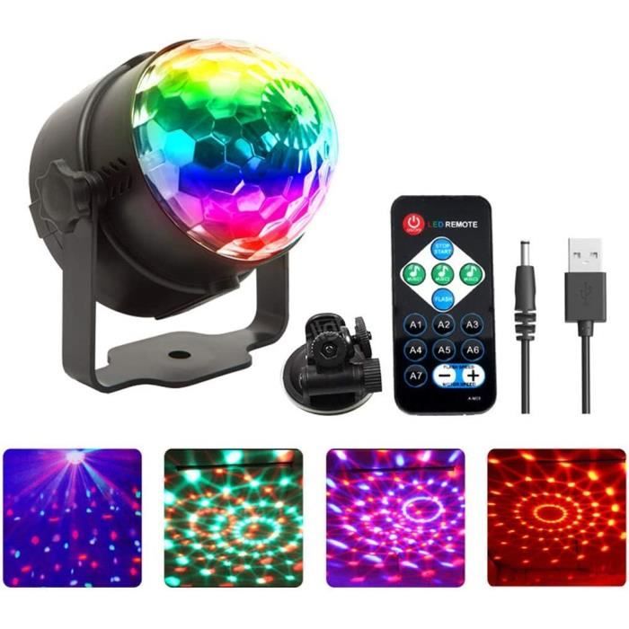 Projecteur LED Scène 4x8W RGBW Télécommande - Effets Lumineux Pour DJ, Fête, Anniversaire, Mariage