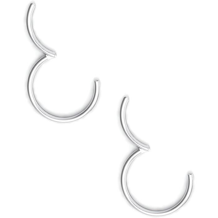 Piercing anneau segment clipsable acier chirurgical