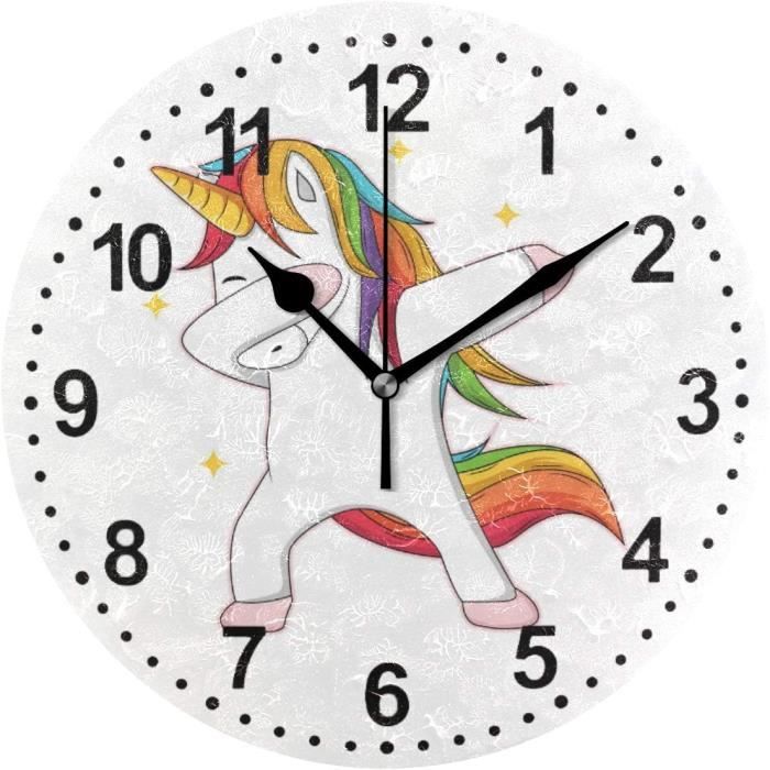 Réveil Enfant Fille Atrium Miraluna Licorne Fée - Silencieux Snooze Lumineux Blanc Scintillant