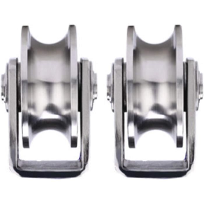 Bloc De Roulement Pour Voilier, Avec Poulie Unique Pivotante, 2 Pièces