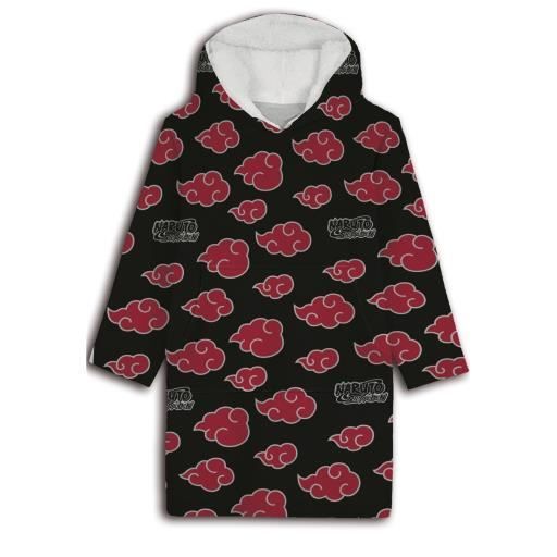 Sweat Poncho Plaid - Naruto - Taille Unique - 100% Polyester - Lavage à 30° - Ne convient pas au sèche-linge