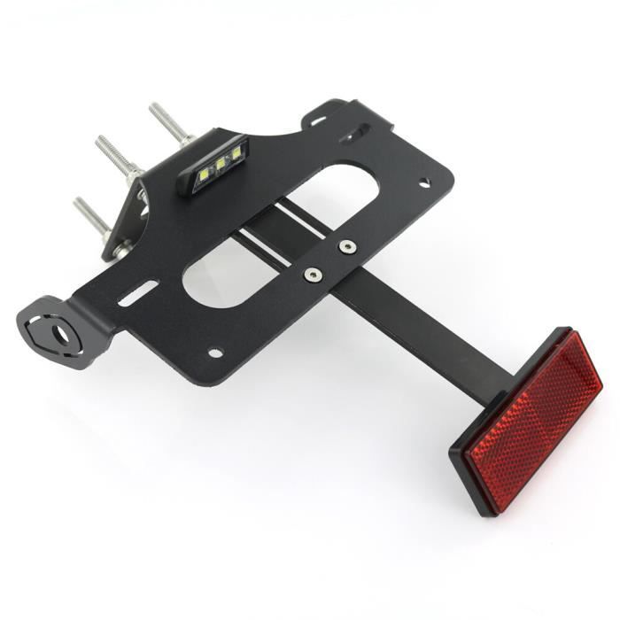 Yctze Feu Arrière LED Dynamique + Support Plaque Moto Pour Kawasaki Vulcan S 650 / Café Racer 2015-2020