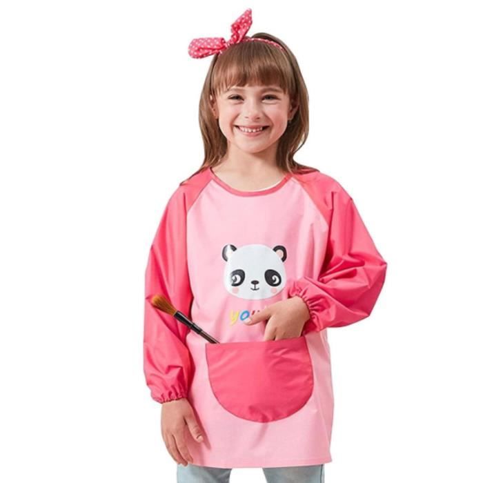 GEBETTER 1Pc Tablier Peinture Enfant Blouse Imperméable Réutilisable