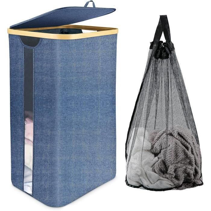 Panier à Linge Pliable 42L - Avec Poignées & Aération, Se Range Ultra-fin ! - 9